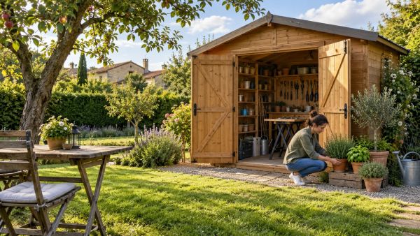 Découvrez notre sélection d'abris de jardin de 15m2